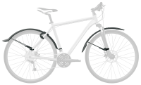 SKS Steckschutzblech-Set 26" - 27.5" Veloflexx 65 inkl. Befestigungsmaterial
