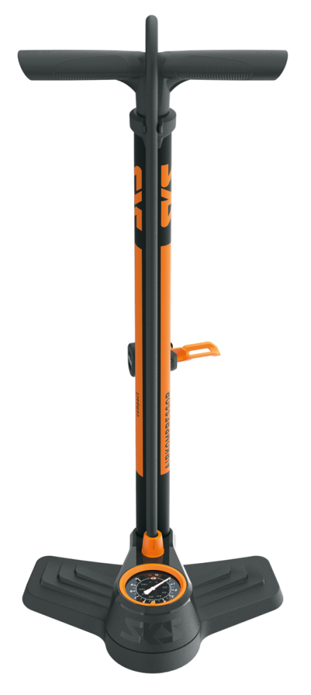 SKS Standpumpe Airkompressor compact 10.0 Stahl Multi Valve mit Manometer