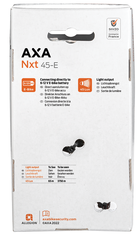 AXA Scheinwerfer Nxt 45 E-Bike 6-12V