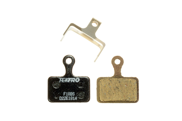 Tektro Bremsbeläge flat mount mit Feder schwarz organisch