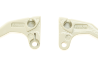 Domino Bremshebel-Set links + rechts Piaggio Ciao / SI Alu weiss