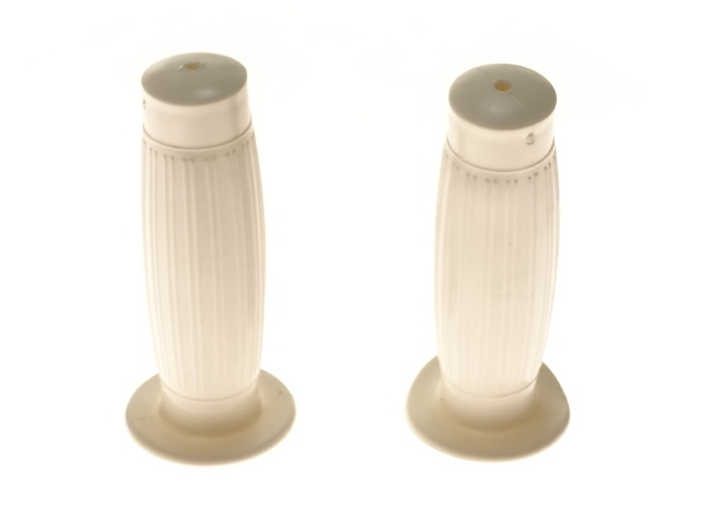 Griffe Mofa 22/24mm retro weiss
