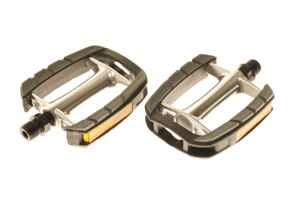 VP Components Pedalen City 9/16" VP-613 mit Reflektor silber/schwarz