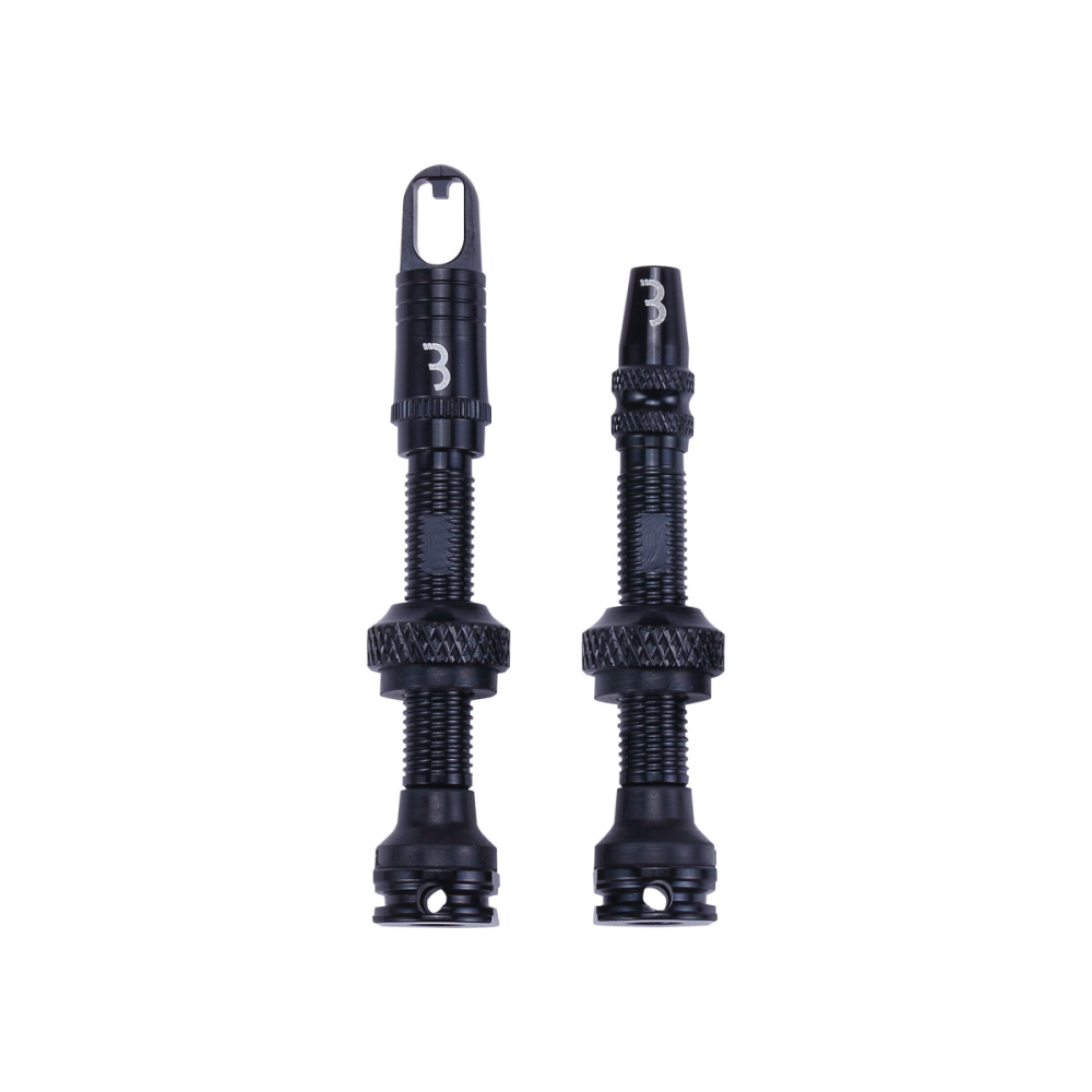 BBB Tubeless Ventile ALU MTB/Road Presta 40mm 2 Stk. schwarz